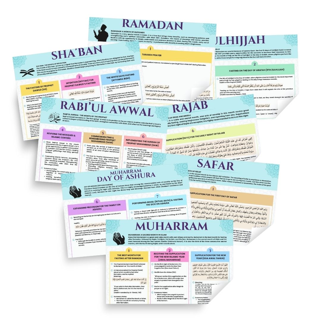 Islamic Worship Practices Throughout the Year